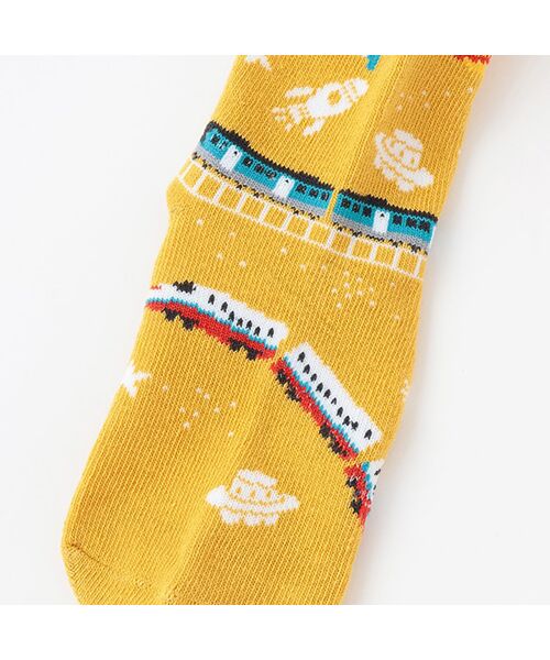 kladskap / クレードスコープ ソックス | 宇宙×電車柄クルーソックス | 詳細3