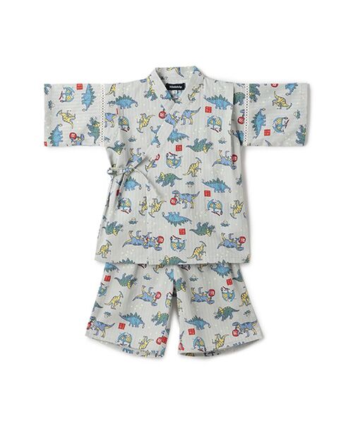 kladskap / クレードスコープ 着物・浴衣・小物類 | 恐竜柄甚平(L・グレ-)