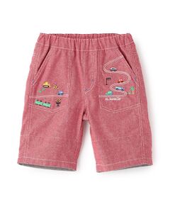 kladskap / クレードスコープ ショート・ハーフ・半端丈パンツ | 乗り物刺しゅう5分丈パンツ