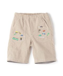 kladskap / クレードスコープ ショート・ハーフ・半端丈パンツ | 乗り物刺しゅう5分丈パンツ