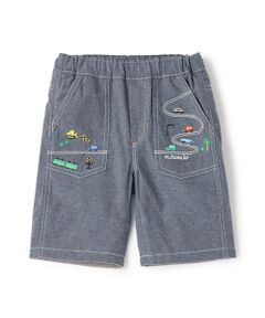 セール】 Organic Cotton Denim タックワイドパンツ （デニム