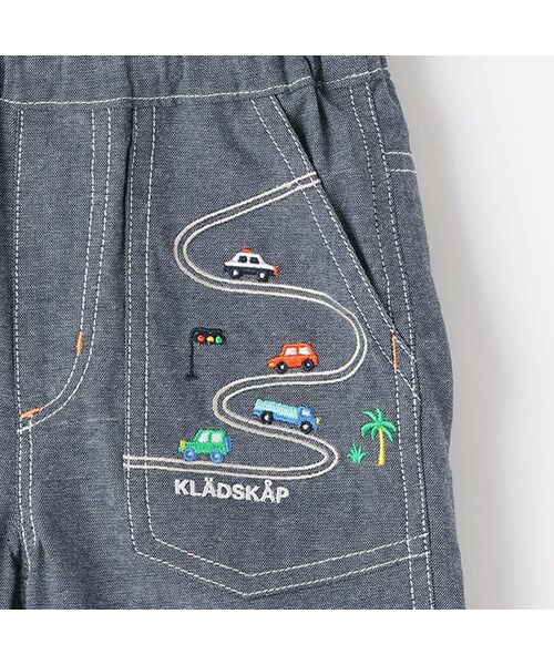 kladskap / クレードスコープ ショート・ハーフ・半端丈パンツ | 乗り物刺しゅう5分丈パンツ | 詳細4