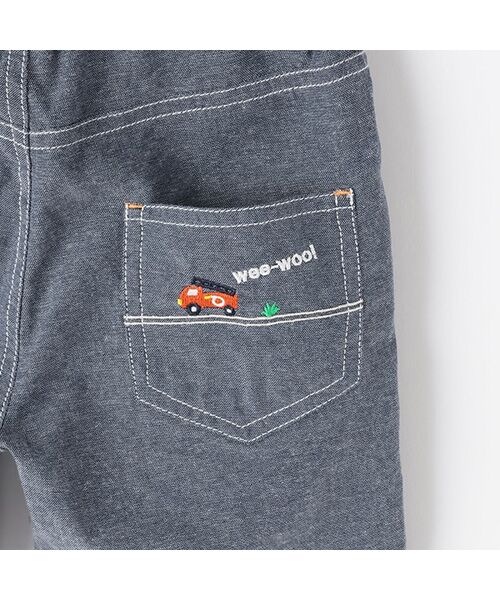 kladskap / クレードスコープ ショート・ハーフ・半端丈パンツ | 乗り物刺しゅう5分丈パンツ | 詳細5