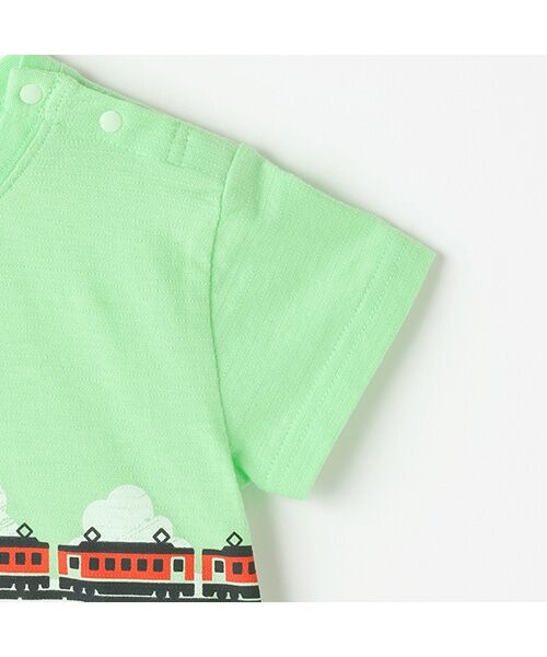 kladskap / クレードスコープ Tシャツ | 海と電車切替半袖Tシャツ | 詳細3