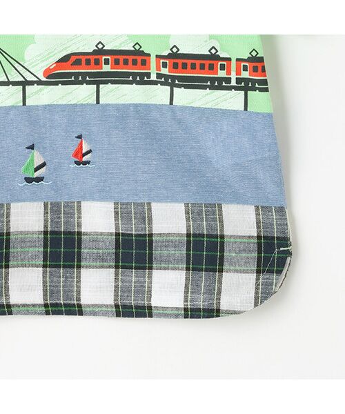 kladskap / クレードスコープ Tシャツ | 海と電車切替半袖Tシャツ | 詳細4