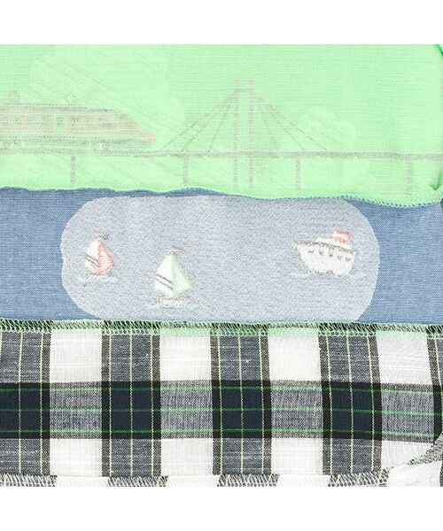 kladskap / クレードスコープ Tシャツ | 海と電車切替半袖Tシャツ | 詳細6