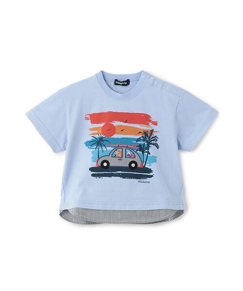 kladskap / クレードスコープ Tシャツ | サンセットカー半袖Tシャツ(サックス)