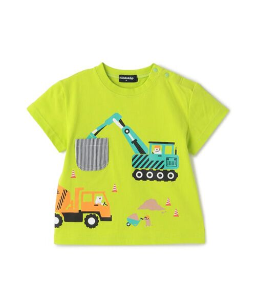 kladskap / クレードスコープ Tシャツ | 働く車半袖Tシャツ(イエロ-グリ-ン)