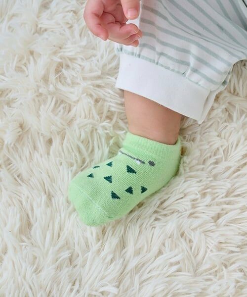 kladskap / クレードスコープ ベビー・キッズウエア | いきものカップソックス（イエロー グリーン）