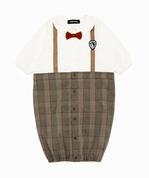 kladskap / クレードスコープ ロンパース | サスペンダー風切替2wayオール（茶）