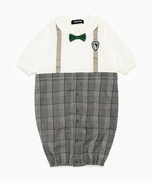 kladskap / クレードスコープ ロンパース | サスペンダー風切替2wayオール（グレー）