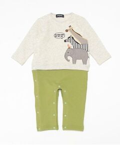 kladskap / クレードスコープ ロンパース | 3段アニマル長袖カバーオール