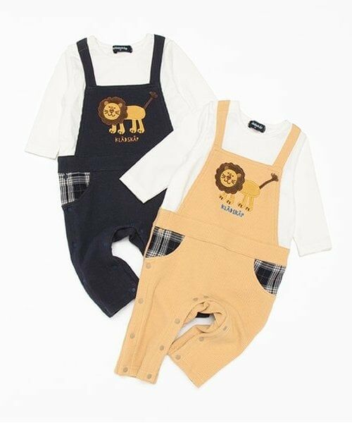 kladskap / クレードスコープ ロンパース | ライオンサロペット風長袖カバーオール | 詳細9