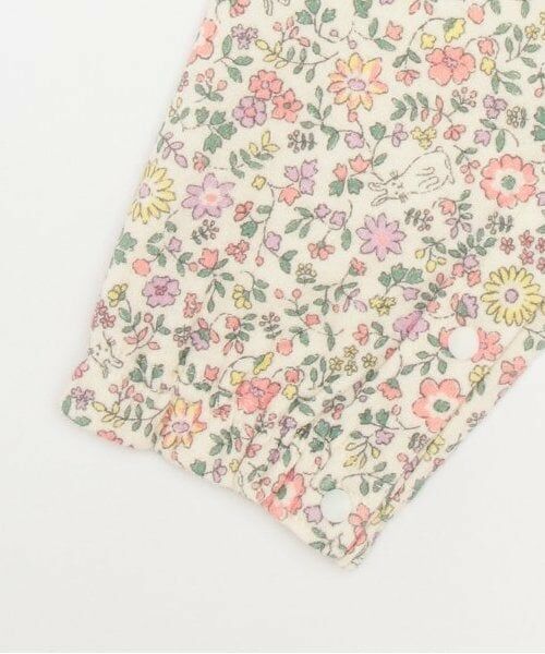 kladskap / クレードスコープ ロンパース | お尻ウサギ花柄切替長袖カバーオール | 詳細5