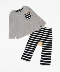 kladskap / クレードスコープ ベビー・キッズウエア | クマ接結長袖セットアップ