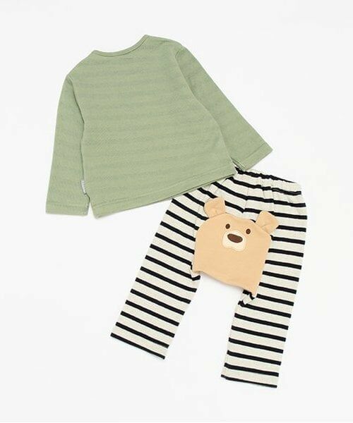 kladskap / クレードスコープ ベビー・キッズウエア | クマ接結長袖セットアップ | 詳細1