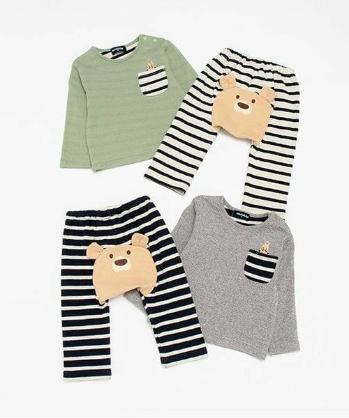 kladskap / クレードスコープ ベビー・キッズウエア | クマ接結長袖セットアップ | 詳細13
