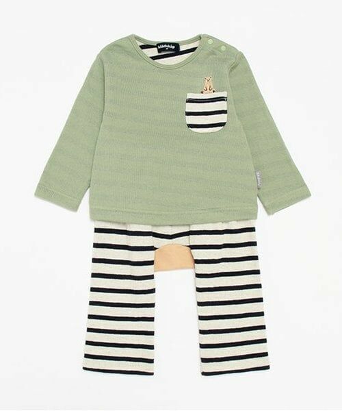 kladskap / クレードスコープ ベビー・キッズウエア | クマ接結長袖セットアップ | 詳細2
