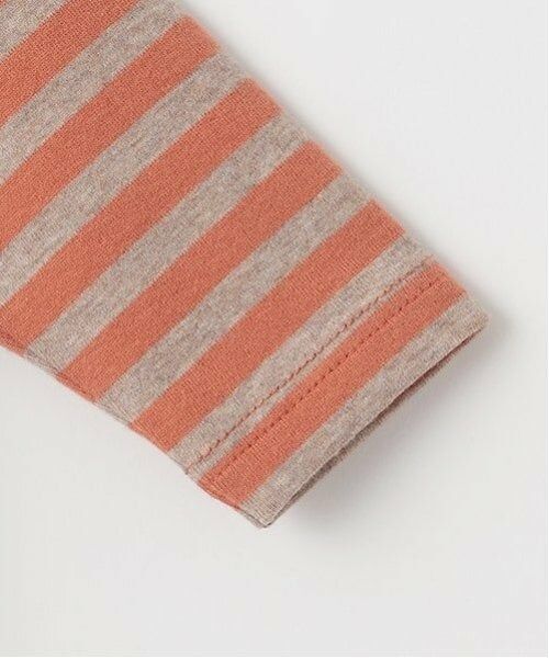 kladskap / クレードスコープ ロンパース | 恐竜ボーダーレイヤード風長袖カバーオール | 詳細5