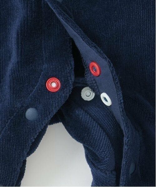 kladskap / クレードスコープ ロンパース | 恐竜ボーダーレイヤード風長袖カバーオール | 詳細7