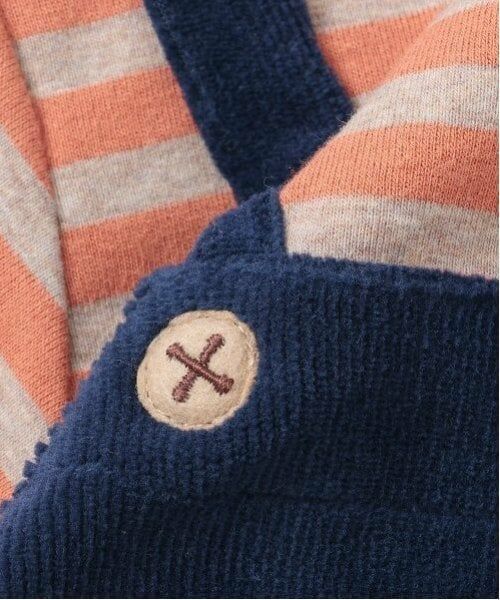 kladskap / クレードスコープ ロンパース | 恐竜ボーダーレイヤード風長袖カバーオール | 詳細8