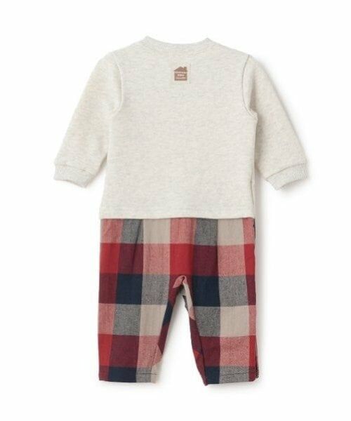 kladskap / クレードスコープ ロンパース | ライオン刺しゅう長袖カバーオール | 詳細1