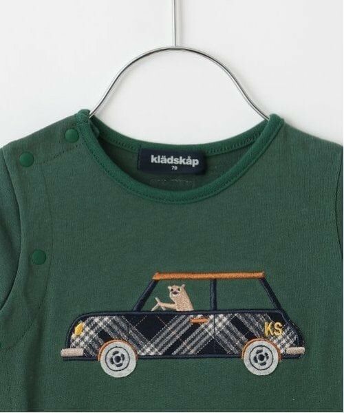kladskap / クレードスコープ ロンパース | 車アップリケ長袖カバーオール | 詳細2