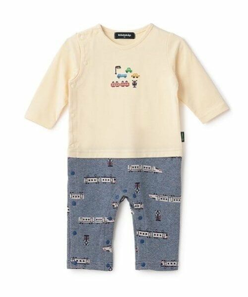 kladskap / クレードスコープ ロンパース | 電車JQ長袖カバーオール（紺）