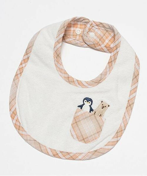 kladskap / クレードスコープ スタイ・ビブ | ポケットからアニマルスタイ（ベージュ）