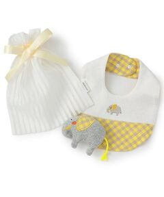 kladskap / クレードスコープ スタイ・ビブ | 【コロボックル】巾着つきスタイ&ラトルセット