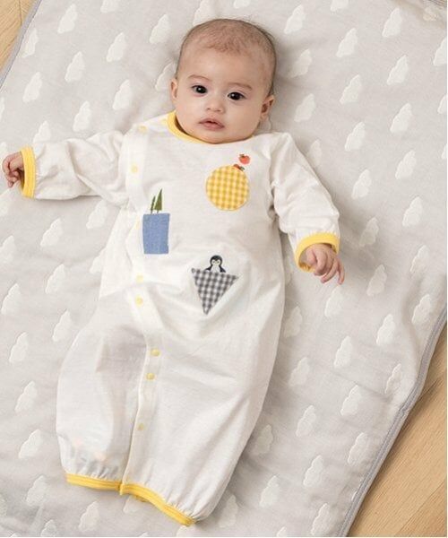 kladskap / クレードスコープ ロンパース | ポケットアニマル長袖2wayオール（オフ ホワイト）