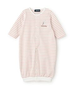 お尻アニマルボーダー長袖2wayオール