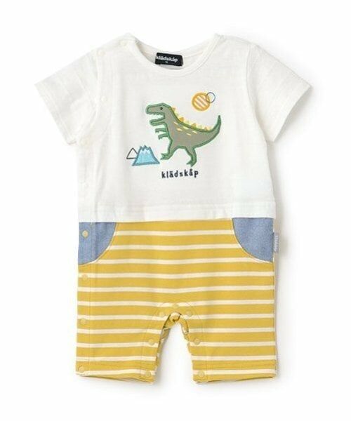 kladskap / クレードスコープ ロンパース | 恐竜アップリケ半袖カバーオール | 詳細12