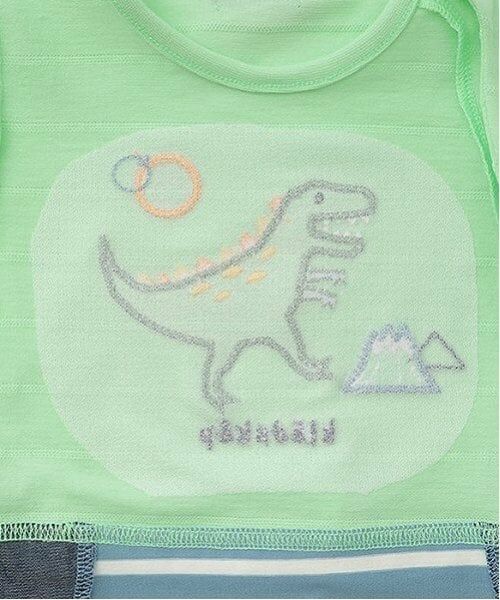 kladskap / クレードスコープ ロンパース | 恐竜アップリケ半袖カバーオール | 詳細5