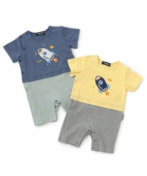 kladskap / クレードスコープ ロンパース | ロケットアップリケ半袖カバーオール | 詳細12