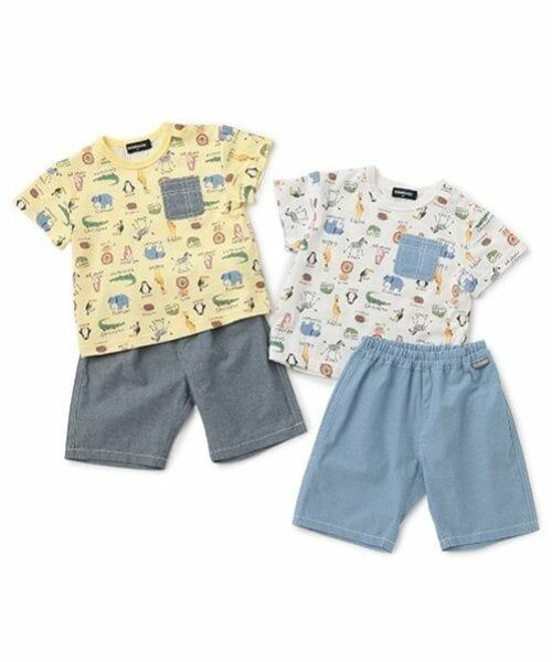 kladskap / クレードスコープ ベビー・キッズウエア | アニマル柄半袖Tシャツセットアップ | 詳細10