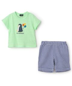 kladskap / クレードスコープ Tシャツ | ペンギンアップリケ半袖Tシャツセットアップ