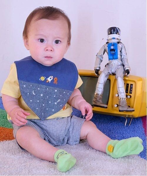 kladskap / クレードスコープ スタイ・ビブ | ロケット刺しゅうスタイ | 詳細9