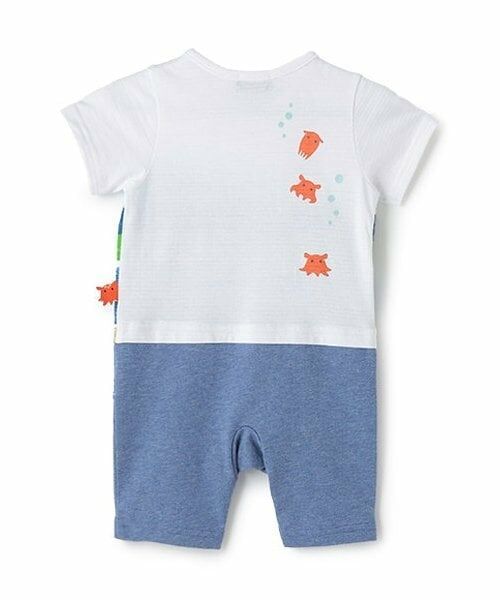 kladskap / クレードスコープ ロンパース | 海の中プリント半袖カバーオール | 詳細1