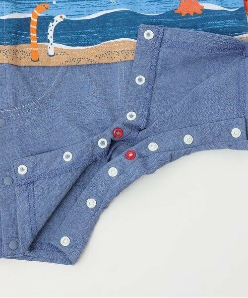 kladskap / クレードスコープ ロンパース | 海の中プリント半袖カバーオール | 詳細7