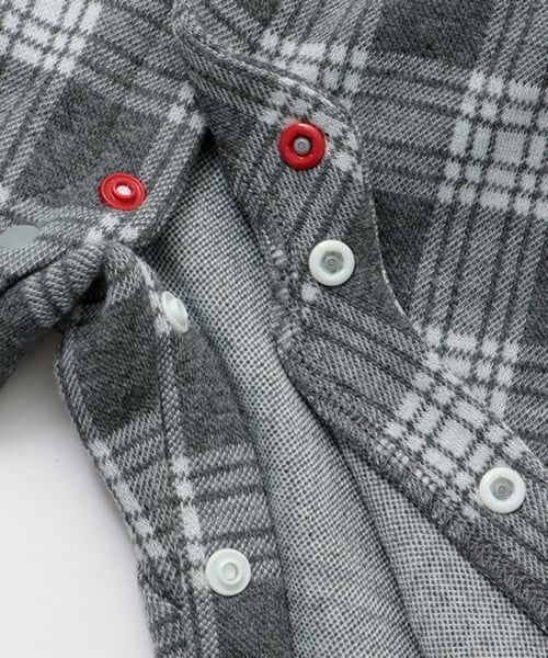 kladskap / クレードスコープ ロンパース | チェックサスペンダー風カバーオール | 詳細6