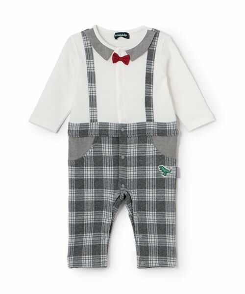 kladskap / クレードスコープ ロンパース | チェックサスペンダー風カバーオール | 詳細9