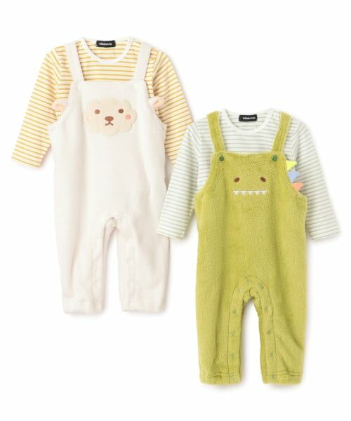 kladskap / クレードスコープ ロンパース | アニマルTシャツ×ボアサロペットセット | 詳細11