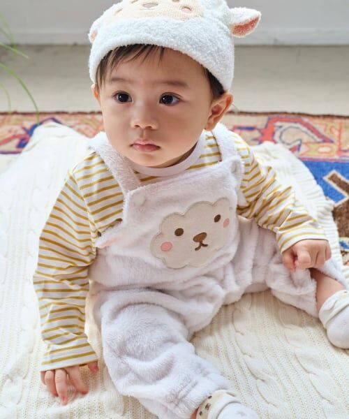 kladskap / クレードスコープ ロンパース | アニマルTシャツ×ボアサロペットセット | 詳細14