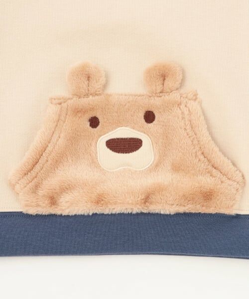 kladskap / クレードスコープ ベビー・キッズウエア | クマ長袖Tシャツ×ボーダーパンツセット | 詳細5