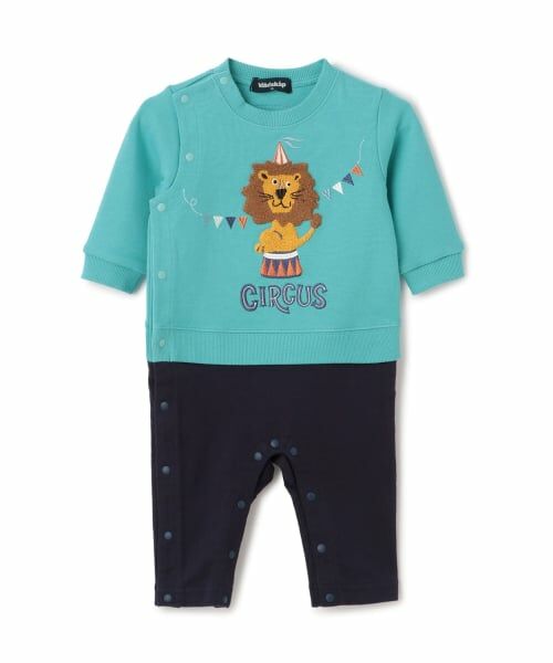 kladskap / クレードスコープ ロンパース | サーカスライオンカバーオール（ターコ）