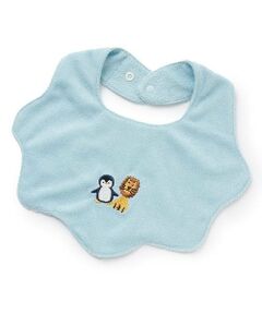 kladskap / クレードスコープ スタイ・ビブ | アニマル刺しゅうスカラップスタイ