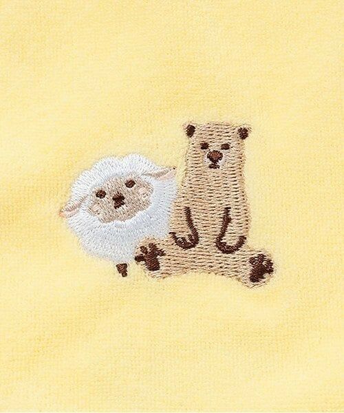 kladskap / クレードスコープ スタイ・ビブ | アニマル刺しゅうスカラップスタイ | 詳細4