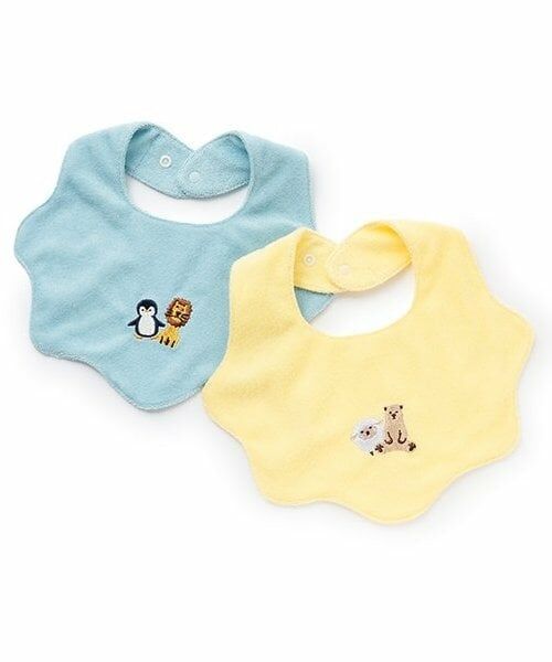 kladskap / クレードスコープ スタイ・ビブ | アニマル刺しゅうスカラップスタイ | 詳細7