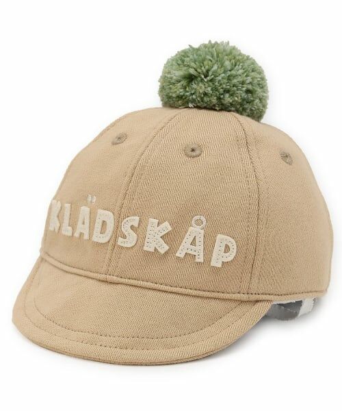 kladskap / クレードスコープ ベビー・キッズグッズ | ロゴボンボン裏毛キャップ（ベージュ）